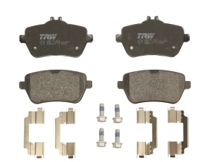 Купить GDB2014 TRW Тормозные колодки задние Мерседес 222 (2.1, 3.0, 3.5, 4.7) подготовлено для датчика износа колодок